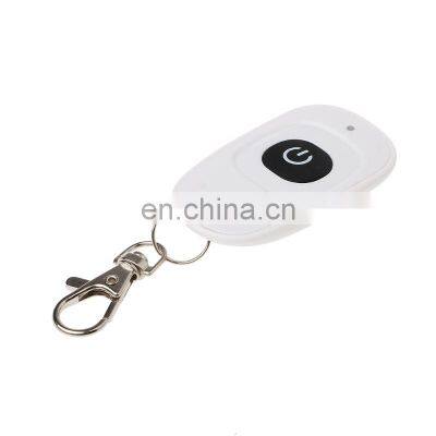 White 1 button remote control wireless for alarm 433MHz single channel garage door