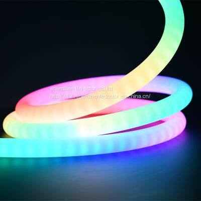 Free bending dimmable led strip customized RGB 360 degree neon