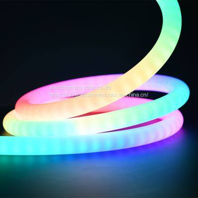 Free Bending Dimmable Led Strip Customized RGB 360 Degree Neon Flex Lights