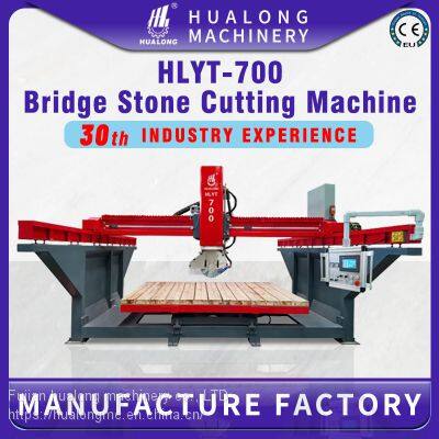 HUALONG HLYT-700 45 degree monoblock Bridge Saw granite marble slab Stone Cutting Machine fpr cut natural stone