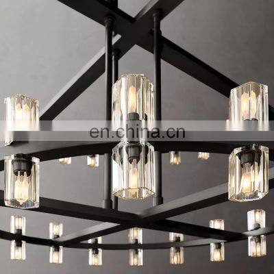 ARCACHON Modern Luxury Indoor Metal LED Round Two-Tier k9 Crystal Chandelier For Living Room Restaurant Hotel Home Decor photo-4