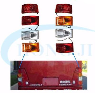 Replacement Lighting System Auto Rear Lights HJH-093 24V Tail Lamp For Neoplan Bus 6127