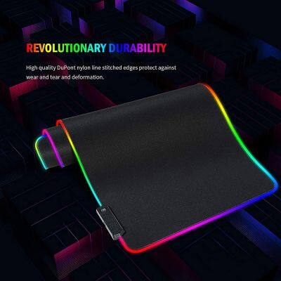 Blank Mouse Pads Wholesale Print Led Light Illuminated Waterproof Gaming Gamer Mouse Pad photo-3