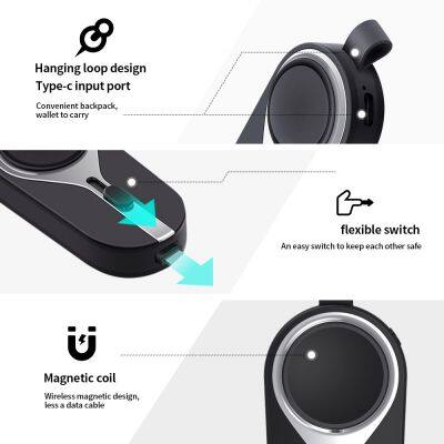 Portable Watch Emergency Power Bank 2000mAh for A Watch 9 8 7 6 5 3 2 SE Keychain Small Pocket 2 in 1 Pocket Magnetic Powerbanks