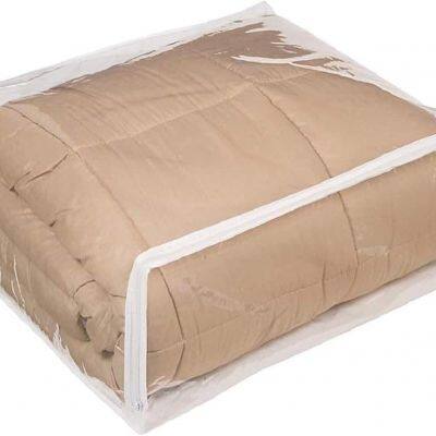 Wholesale Plastic Waterproof PVC Steel Wire Frame Duvet Comforter Pillow Bedding Storage Packaging Bag for Home Textile Storage Bag photo-2