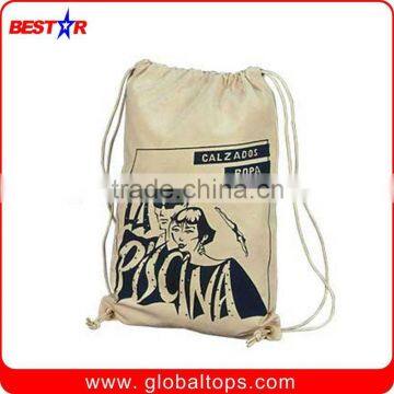 Customized Popular Cotton Nylon Drawstring Bag