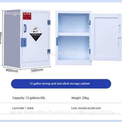 12 Gallon PP Acid Storage Cabinet JSKD2 with Adjustable Shelves | Under-Counter Design 890x590mm | Perfect for UK Hospital Pharmacies | Factory Direct