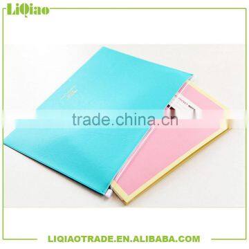 Fashion new type A3 A4 A5 A6 Colorful PU zipper file folder bag for office lady                        
                                                                                Supplier's Choice