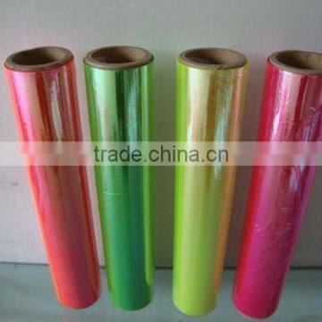 Glitter PVC Fluorescent Film for decorate