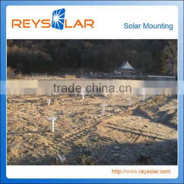 ground screw foundation ground mounting system