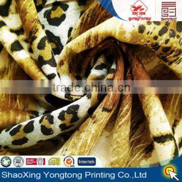 printed jersey fabrics with rayon leopard print made in china