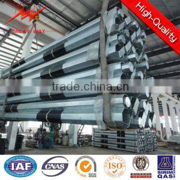 13 mtrs poles for 30 KV line octagonal s-500 grade steel