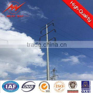 13.4kv low voltage hot dip galvanized electric pole