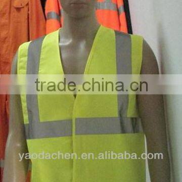 hi vis yellow safety vest