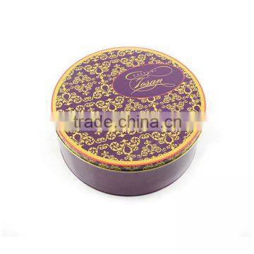 Dongguan custom round cake tin box set