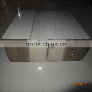 Rock Wool Sandwich Panel With PU Insulation Edge Foam Board Insulation