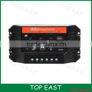 10A 15A 20A 25A 30A PWM solar charge controller/off-grid system solar regulator With DC LOAD and USB Port