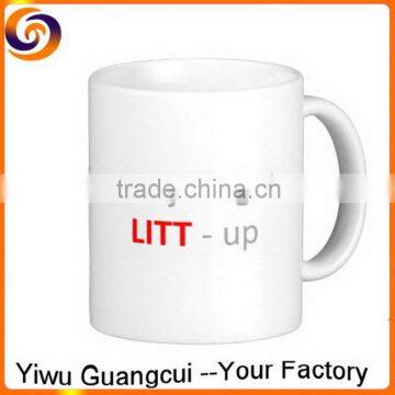 Ceramic porcelain promotion mug with logo printing