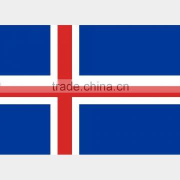 wholesale hand national flag in Iceland design