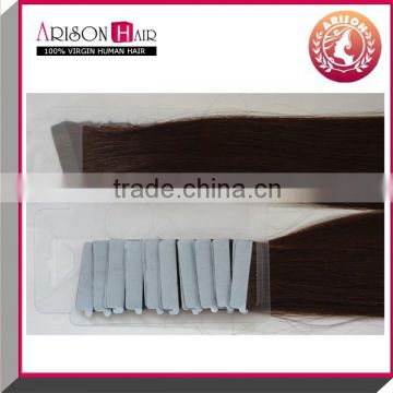 grade 7A virgin remy brazilian tape hair extensions