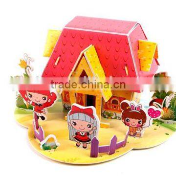 2015 educatinal children 3D paper jigsaw puzzle game