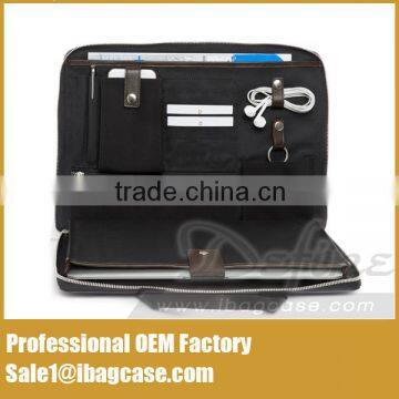 China Direct Supplier Zipper Leather Portfolio Bag Best Selling Quality Choice photo-5