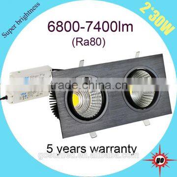 2*30W LED downlight ceiling light