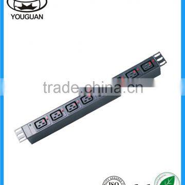 C19 type 8 ways intelligent PDU Socket with indicator light