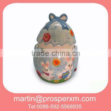 2014 ceramic cookie jar easter