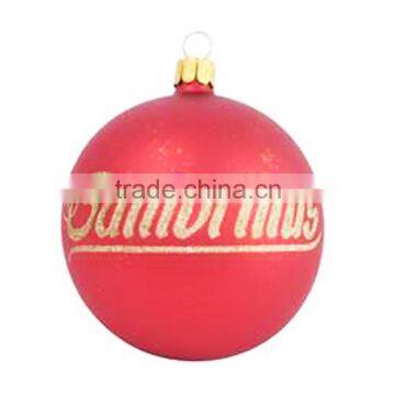 Christmas 2016 promotional High Quality Plastic / glass printable Ball / bauble ornaments