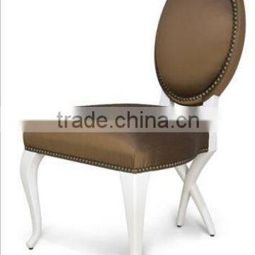 Foshan European design full grain leather victorian chair for living room sofa