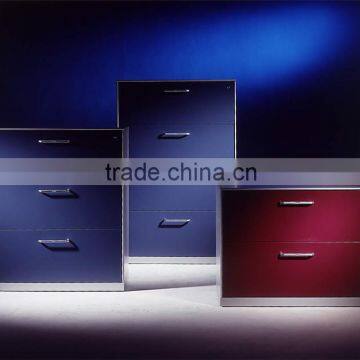 2/3/4 Drawer File Cabinet, Horizontal Steel Storage Cabinet