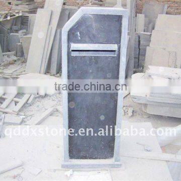 Blue limestone letter boxes