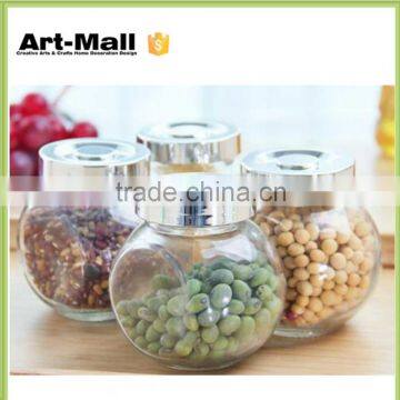 China top ten selling products new style black glass jar
