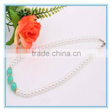 Latest Candy Color Fashion Bridal Wedding Costume Jewellry Beads Pearl Chain Necklaces Designs Pearl Necklace Jewelry