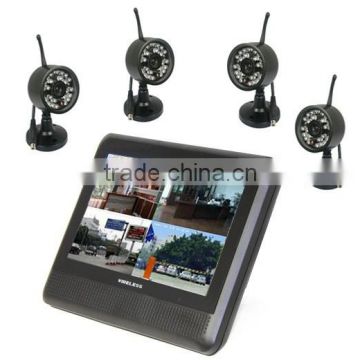 7 inch monitor wireless dvr kits cctv camera system