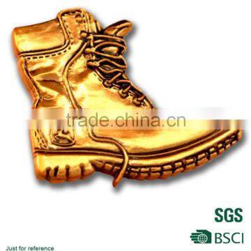 3D shiny gold boots keychain machine to make key chains supply in china