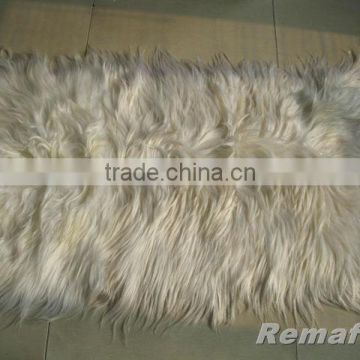 FACTORY DIRECT SELL LONG HAIR GOAT FUR SKIN PLATE