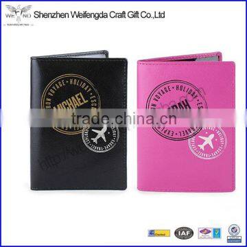 high quality pu leather passport holder print passport cover case with card holder                        
                                                Quality Choice