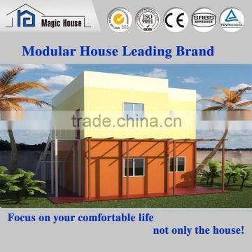 Safety design modern fast assembly ready made cement two storey house plans