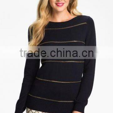 Stylish Knitted Sweater for Woman Sweater/wool Sweater Design for Girl photo-4