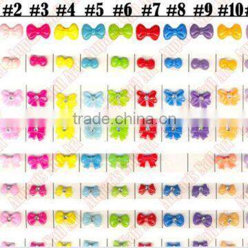 Flatback Resin 1.2cm 3D bow nail art stickers-nail art decoration! DIY Hot