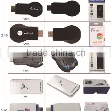 SU Hot Selling EZcast dongle Miracast DLNA Airplay Mirroring WiFi dongle chromecast factory price internet tv decoder