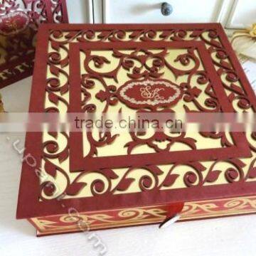 Indian Laser Cut Wedding Invitations Box photo-6