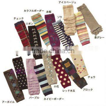 Baby kids cotton knitted leg warmer