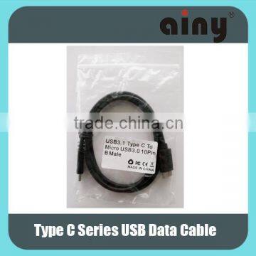 USB 3.1 Type C to Micro USB 3.0 10 pin B Male cable adapter