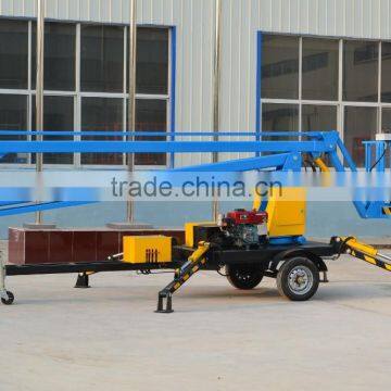 china diesel 12m straight aerial work articulating boom lift with CE