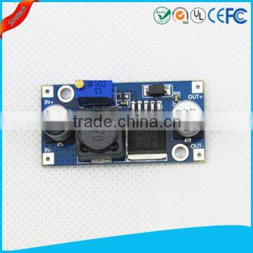 Adjustable dc buck power converter module with LM2596S chip
