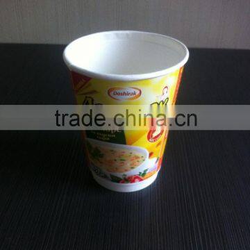 Double Wall Double PE Food Grade Paper Cup for Instant Noodle And Soup