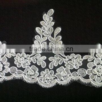 Lady Bridal Suits Use For Evening Long Dresses Lace Trim photo-3